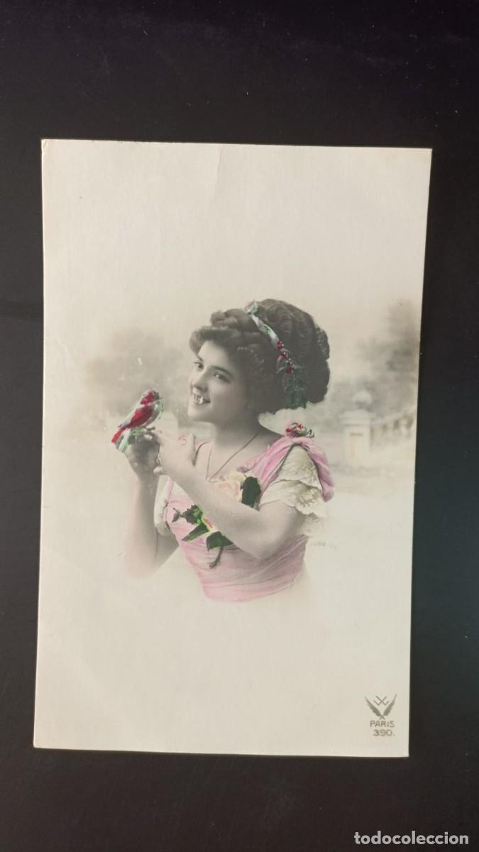 Postales: Postal antigua de mujer - Foto 1
