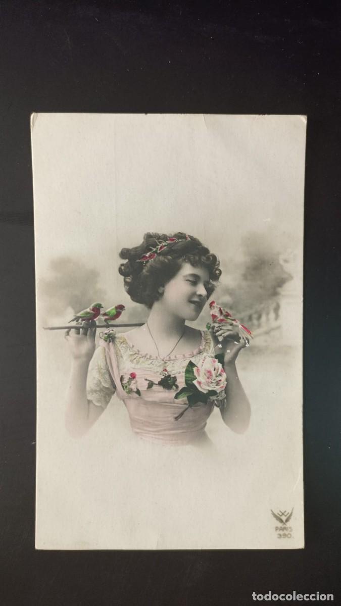 Postales: Postal antigua de mujer - Foto 1