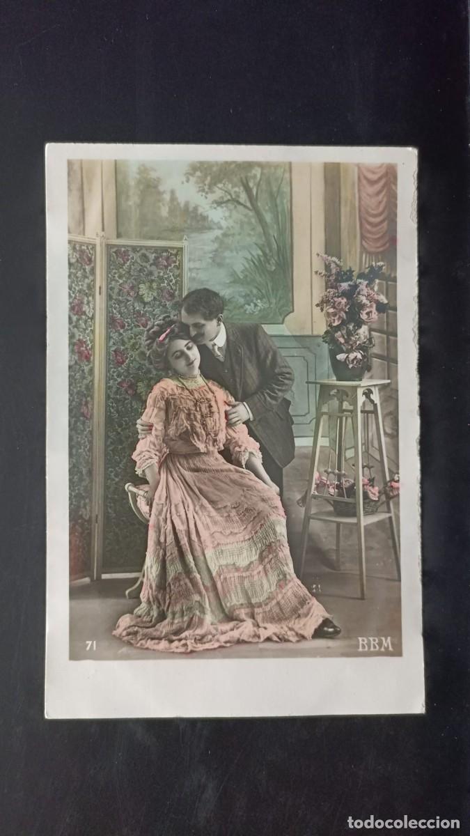 Postales: Postal antigua de una pareja - Foto 1