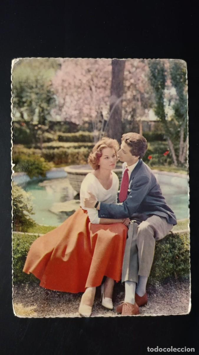 Cartoline: Postal antigua de una pareja