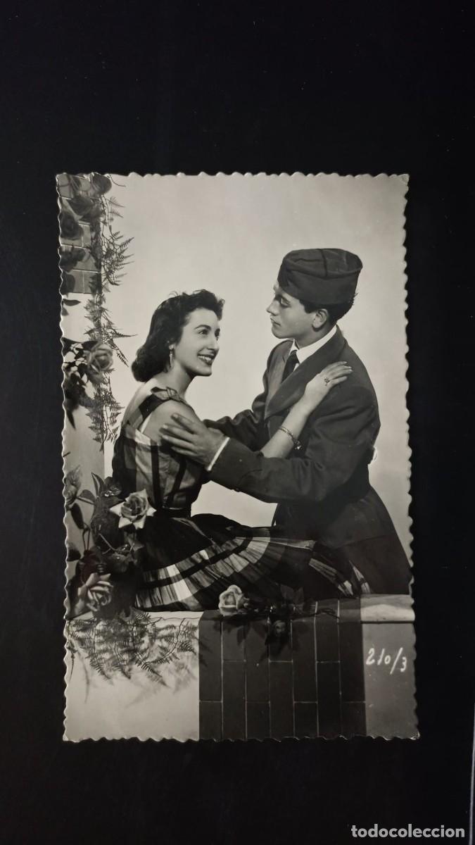 Postais: Postal antigua de una pareja
