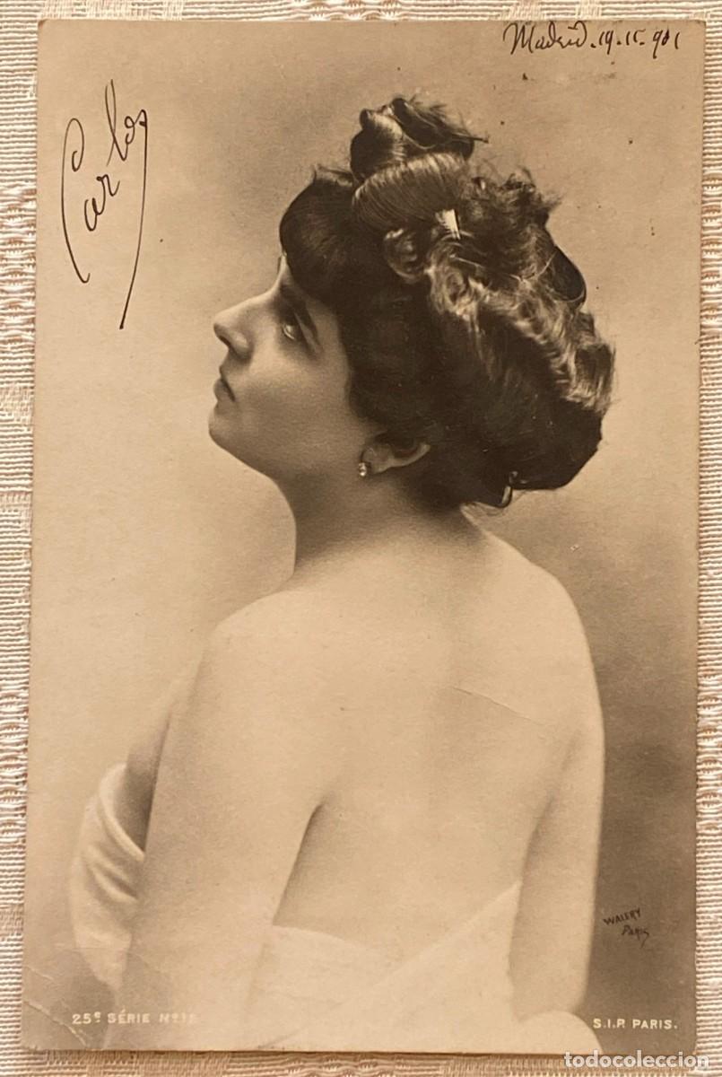 Postkarten: POSTAL DE MUJER, ARTISTA, CIRCULADA.POSTAL DE MUJER, ARTISTA, CIRCULADA. REVERSO SIN DIVIDIR.