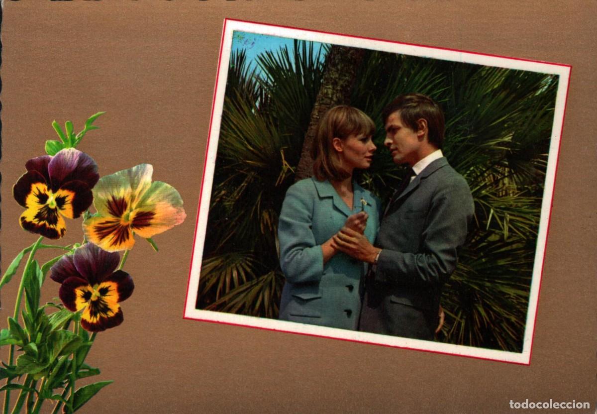 Postales: POSTAL CECAMI AMAPOLAS CON PAREJA SIN CIRCULAR - Foto 1