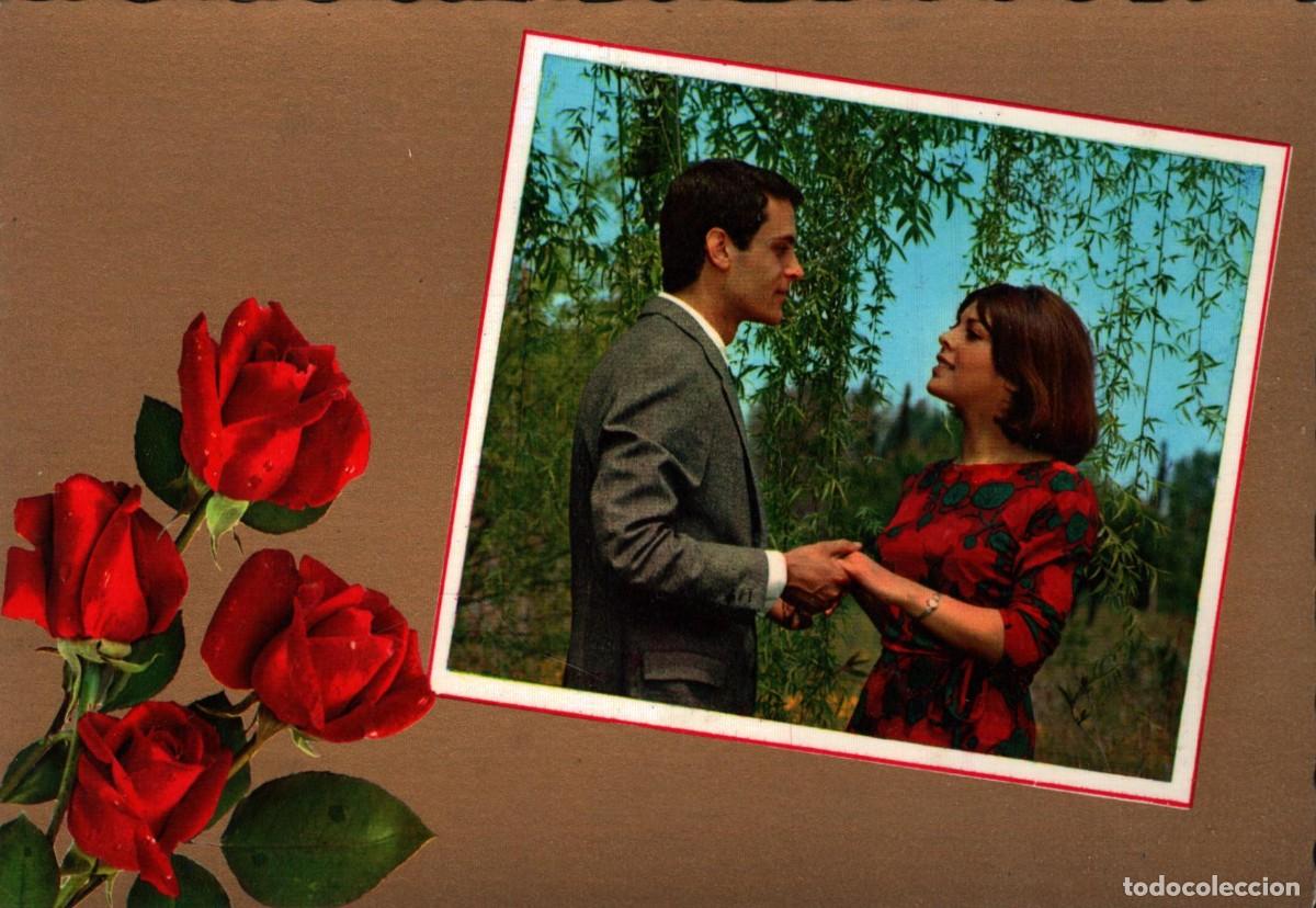 Postales: POSTAL CECAMI ROSAS CON PAREJA SIN CIRCULAR - Foto 1