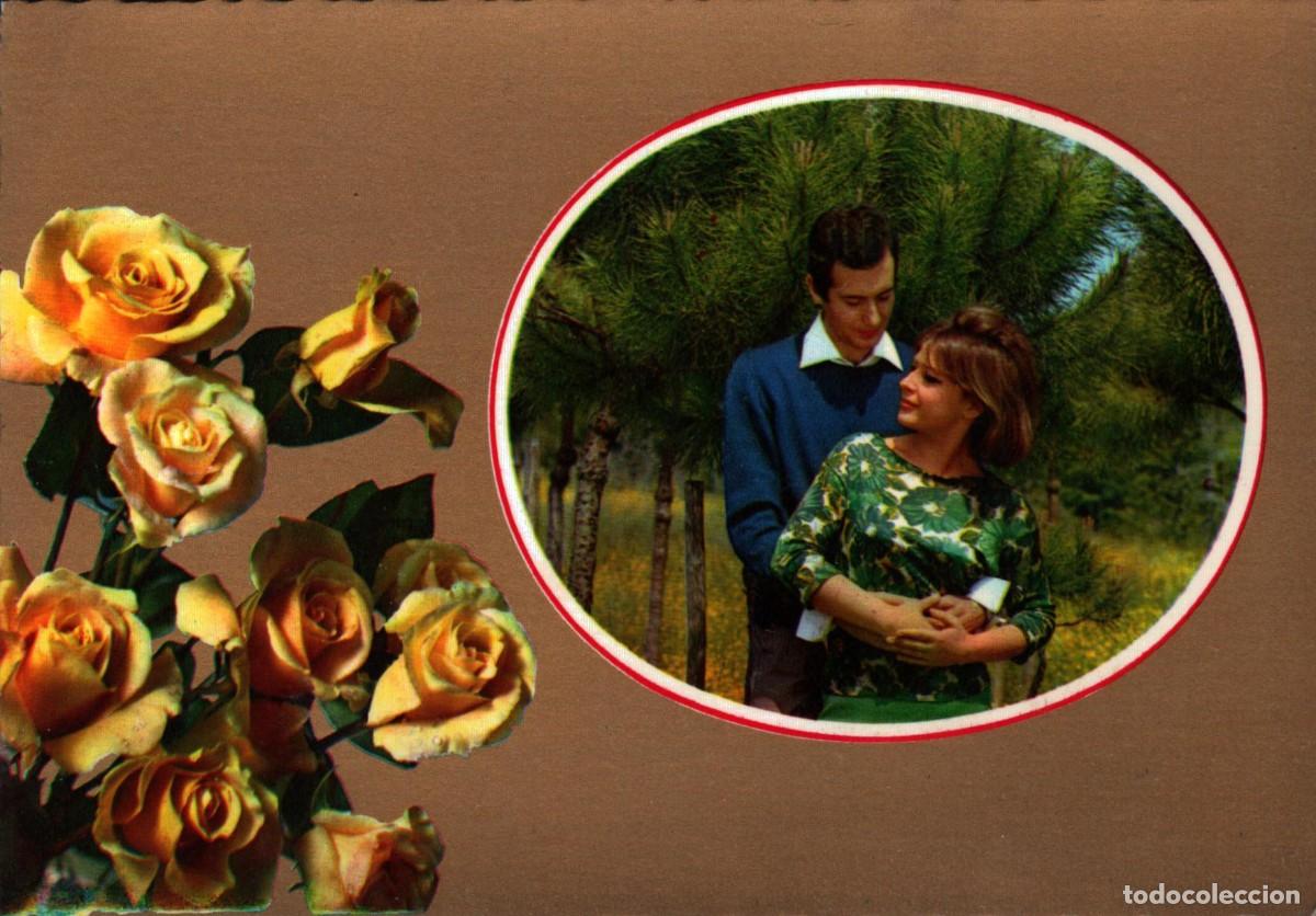 Postales: POSTAL CECAMI ROSAS CON PAREJA SIN CIRCULAR - Foto 1