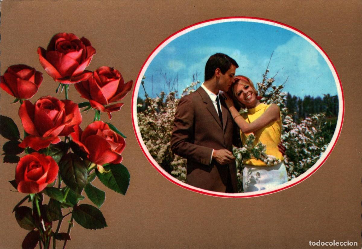 Postales: POSTAL CECAMI ROSAS CON PAREJA SIN CIRCULAR - Foto 1