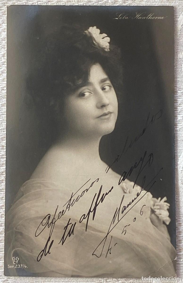 Postales: FOTO POSTAL DE MUJER, ARTISTA LOLA HANTHORNE, CIRCULADA.