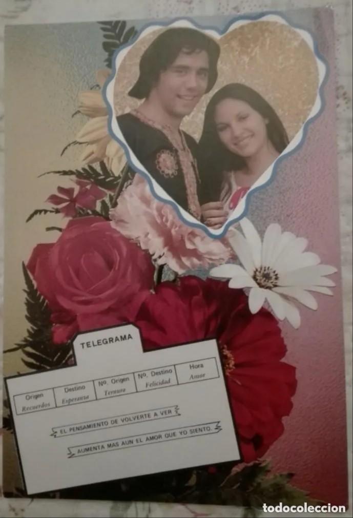 Postais: -73818 POSTAL ROM&Aacute;NTICA, HOMBRE Y MUJER ENAMORADOS, C Y Z 7616/29-C, ESCRITA A&Ntilde;O 1975