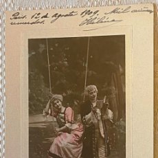 Postales: SERIE DE 5 FOTO POSTALES ROMANTICAS COLOREADAS, DE ASTRA, 1909 MUY BONITAS.TODAS ESCRITAS