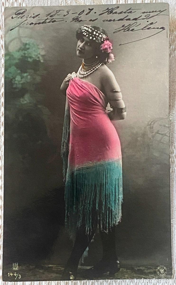 Postales: FOTO POSTAL DE MUJER, EROTICA, ED. NPG, 144/3, NO CIRCULADA. ESCRITA.
