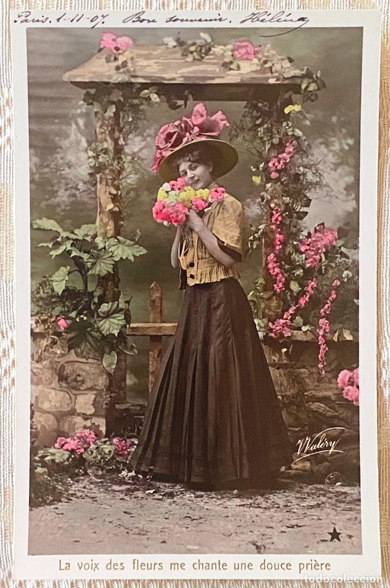 Postais: FOTO POSTAL DE MUJER, WALERY , NO CIRCULADA. ESCRITA ALREDEDOR DE 1910