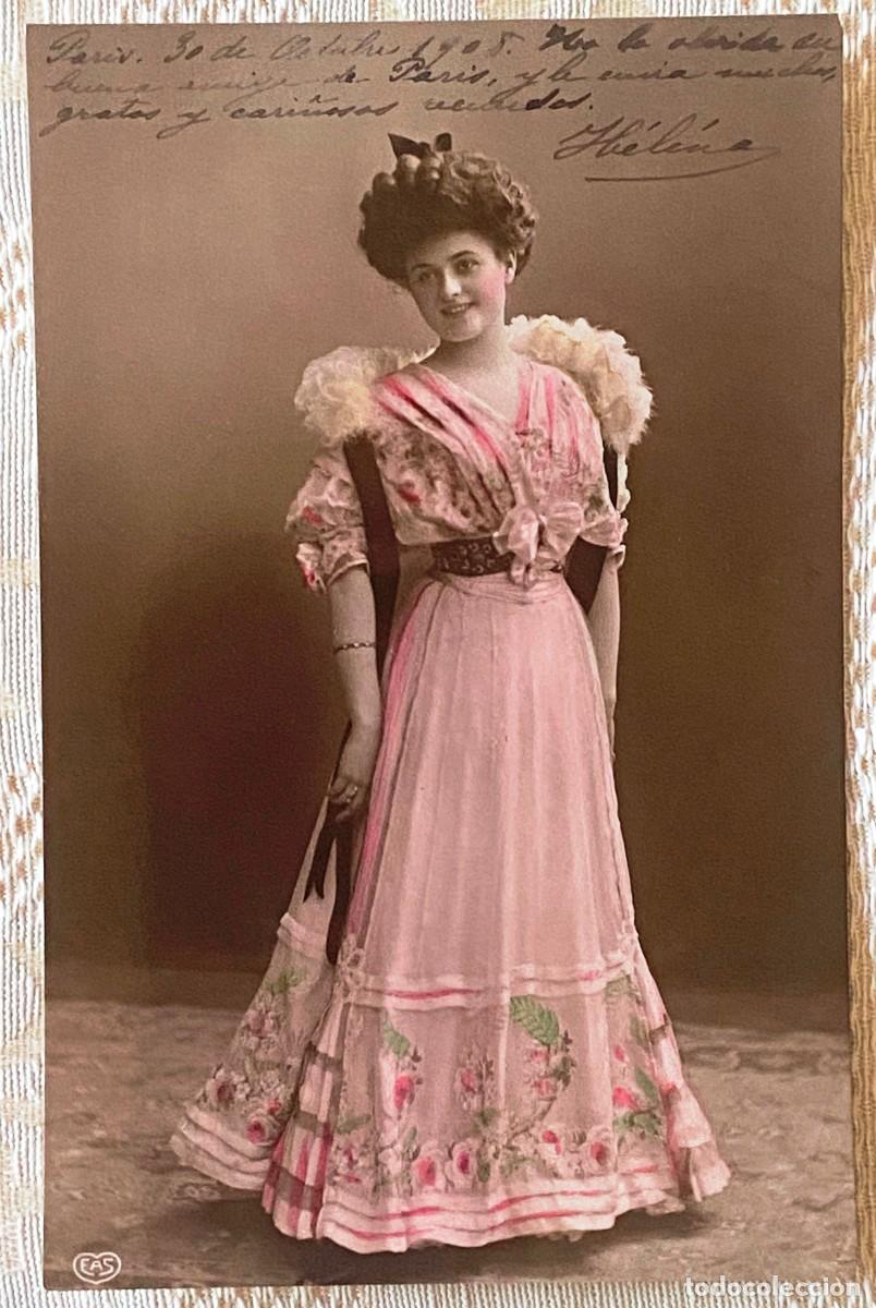 Postales: FOTO POSTAL DE MUJER, EAS , NO CIRCULADA. ESCRITA ALREDEDOR DE 1910