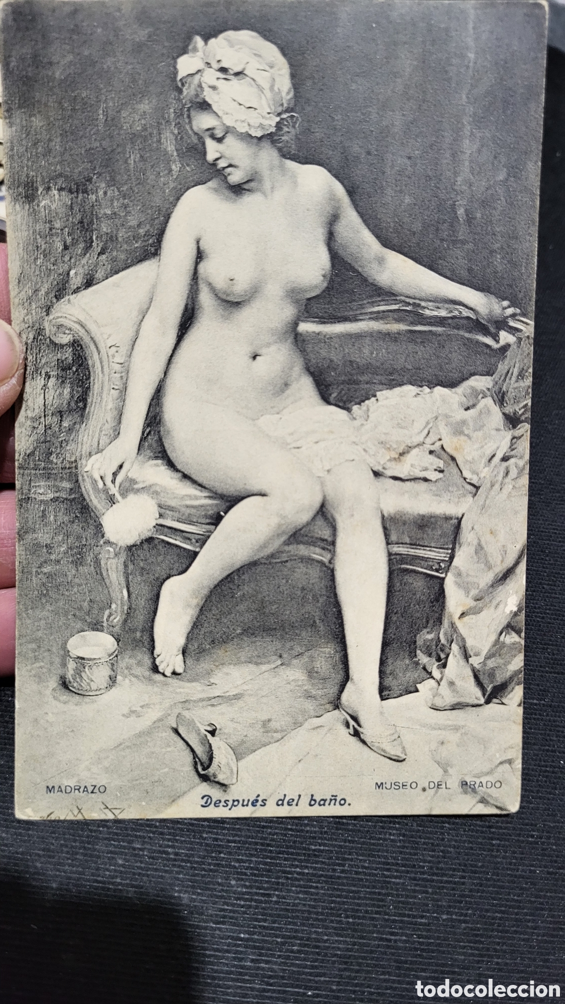 Postales: Tarjeta Postal museo del Prado Madraza despu&eacute;s del ba&ntilde;o