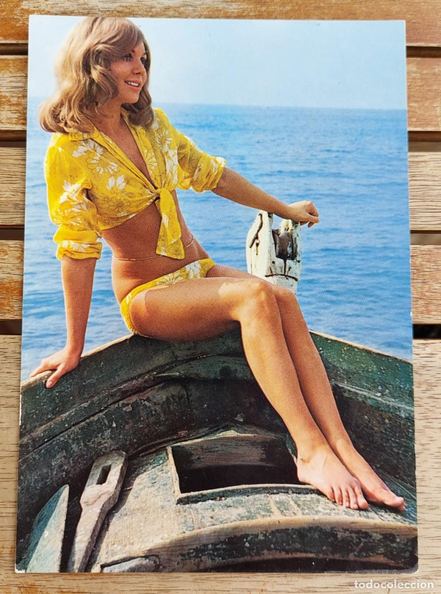 Postkarten: POSTAL VINTAGE - Modelo en posado de bikini - Italia - Serie 7I - Sin circular - 1966