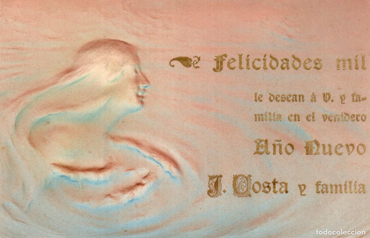 Cartoline: POSTAL MODERNISTA. EN RELIEVE