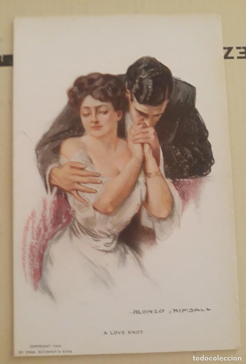 Postais: -84883 POSTAL PINTURA UN NUDO DE AMOR, DEL RETRATISTA ALONZO KIMBALL, ESTADOUNIDENSE