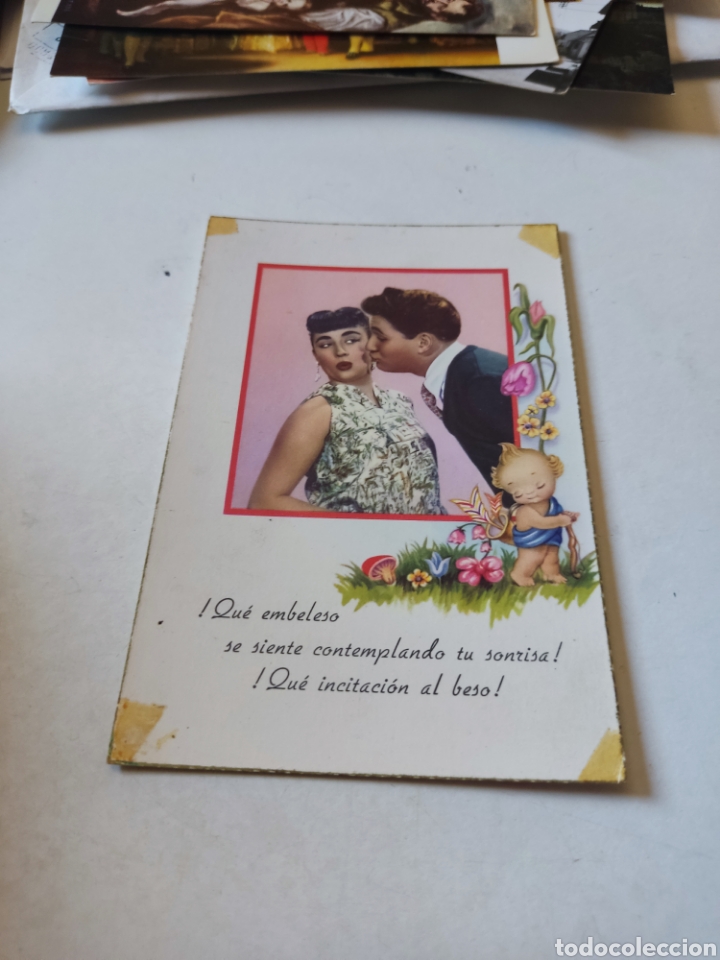Postal rom&aacute;ntica beso