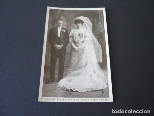 Cartoline: NOVIOS EL DIA DE LA BODA POSTAL