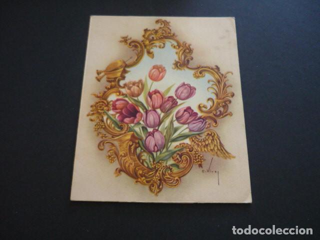 Cartoline: PAREJA ELEGANTE C. VIVES ILUSTRADOR POSTAL DESPLEGABLE