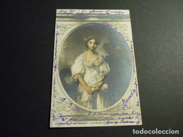 MUJER ELEGANTE POSTAL