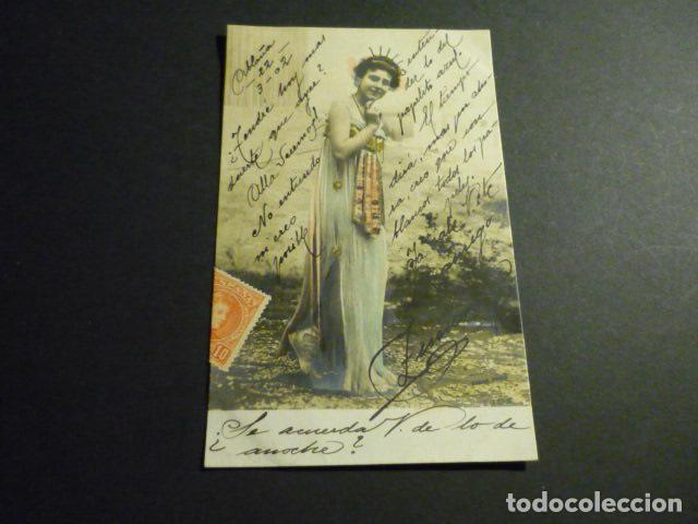 MUJER ELEGANTE POSTAL
