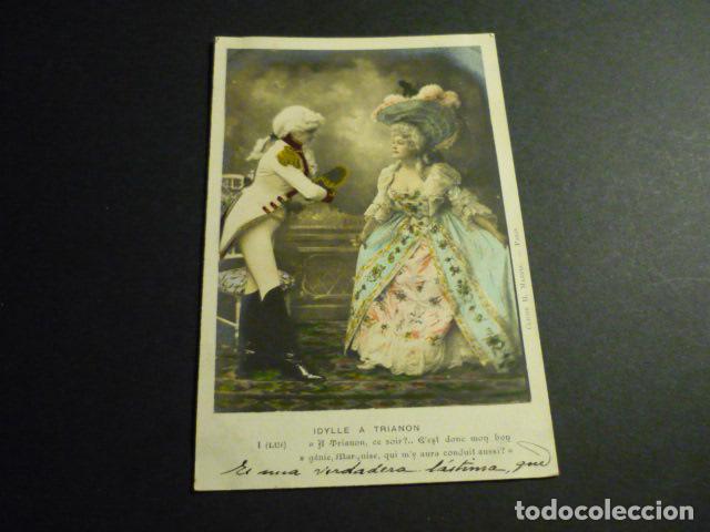 IDILIO EN TRIANON P&Agrave;REJA ELEGANTE POSTAL