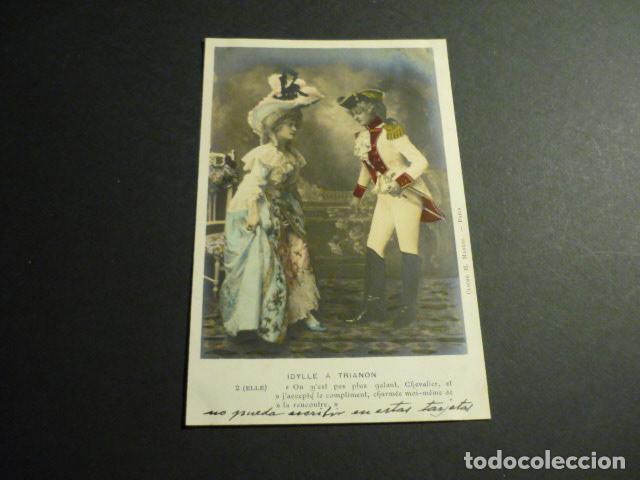 IDILIO EN TRIANON P&Agrave;REJA ELEGANTE POSTAL