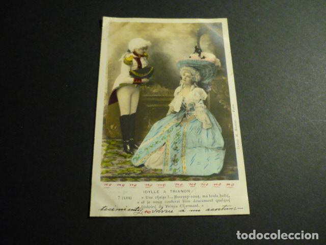 Cartoline: IDILIO EN TRIANON P&Agrave;REJA ELEGANTE POSTAL
