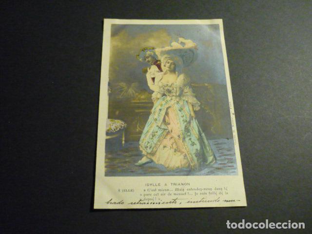 IDILIO EN TRIANON P&Agrave;REJA ELEGANTE POSTAL