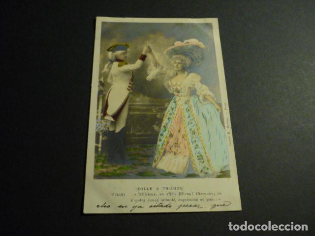 IDILIO EN TRIANON P&Agrave;REJA ELEGANTE POSTAL