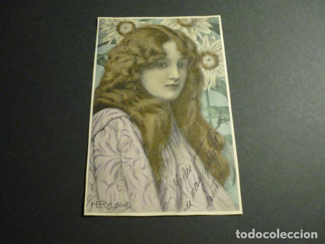 Postales: MUJER ELEGANTE POSTAL ILUSTRADA - Foto 1