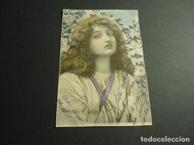 Postales: MUJER ELEGANTE POSTAL ILUSTRADA - Foto 1