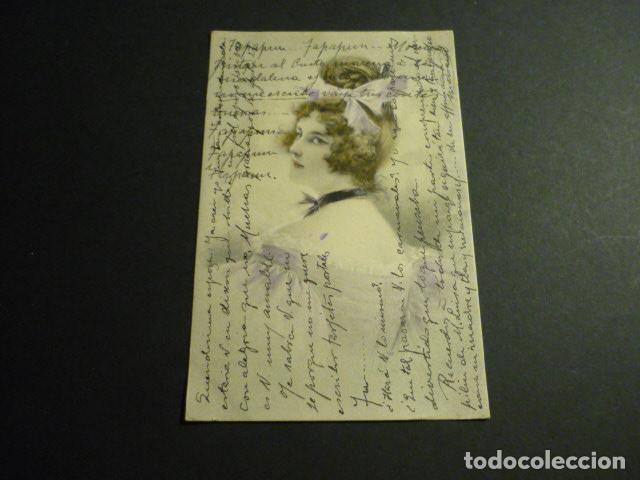 Postais: MUJER ELEGANTE POSTAL ILUSTRADA