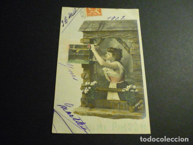 Cartoline: MUJER EN VENTANA POSTAL