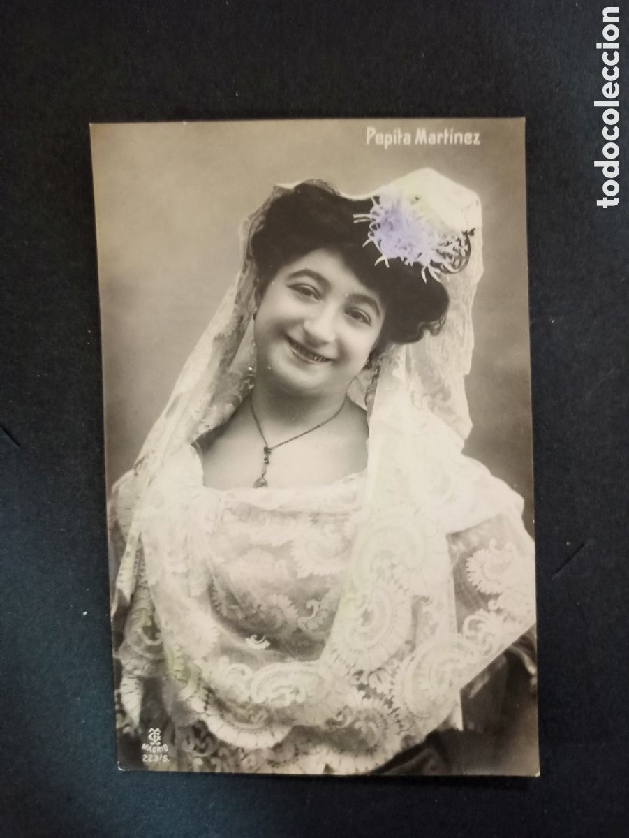Postais: Fotograf&iacute;a postal. Cupletista Pepita Mart&iacute;nez. Sin circular.