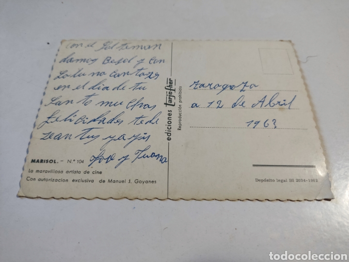 Postales: Postal Marisol - Foto 2