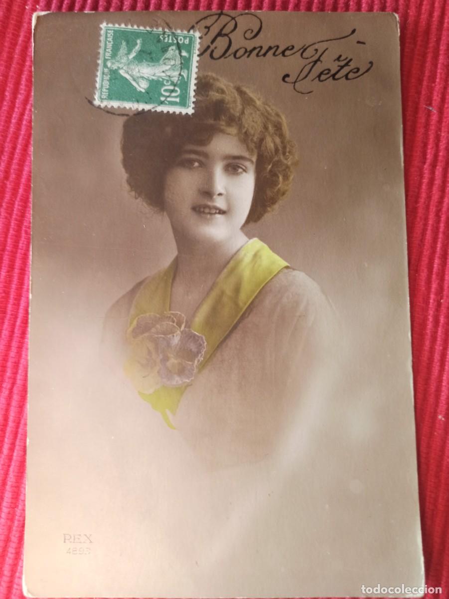 Postcards: Postal bella se&ntilde;orita principio siglo xx