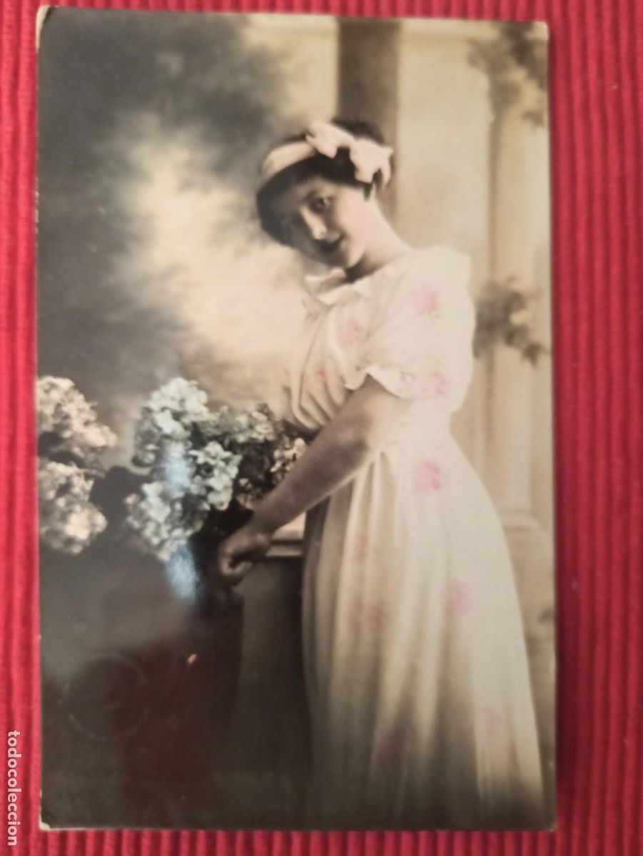 Postcards: Postal bella se&ntilde;orita principio siglo xx