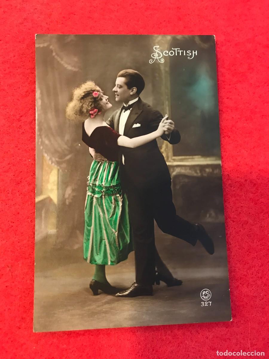 Postkarten: POSTAL. PAREJA. BAILE SCOTTISH. NO ESCRITA