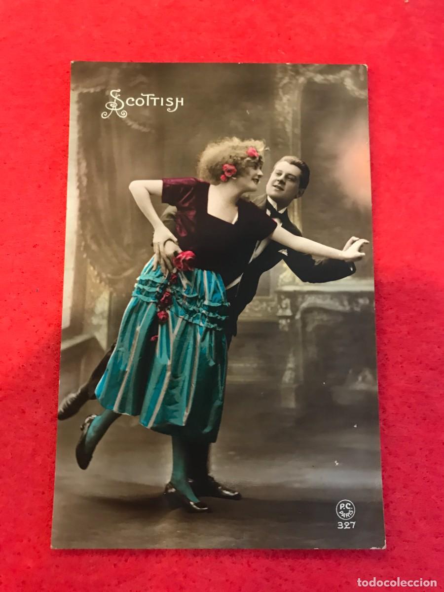 Postais: POSTAL. PAREJA. BAILE SCOTTISH. NO ESCRITA