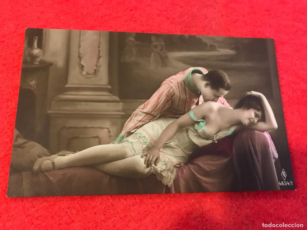 Cartoline: POSTAL. PAREJA DE ENAMORADOS. NO ESCRITA