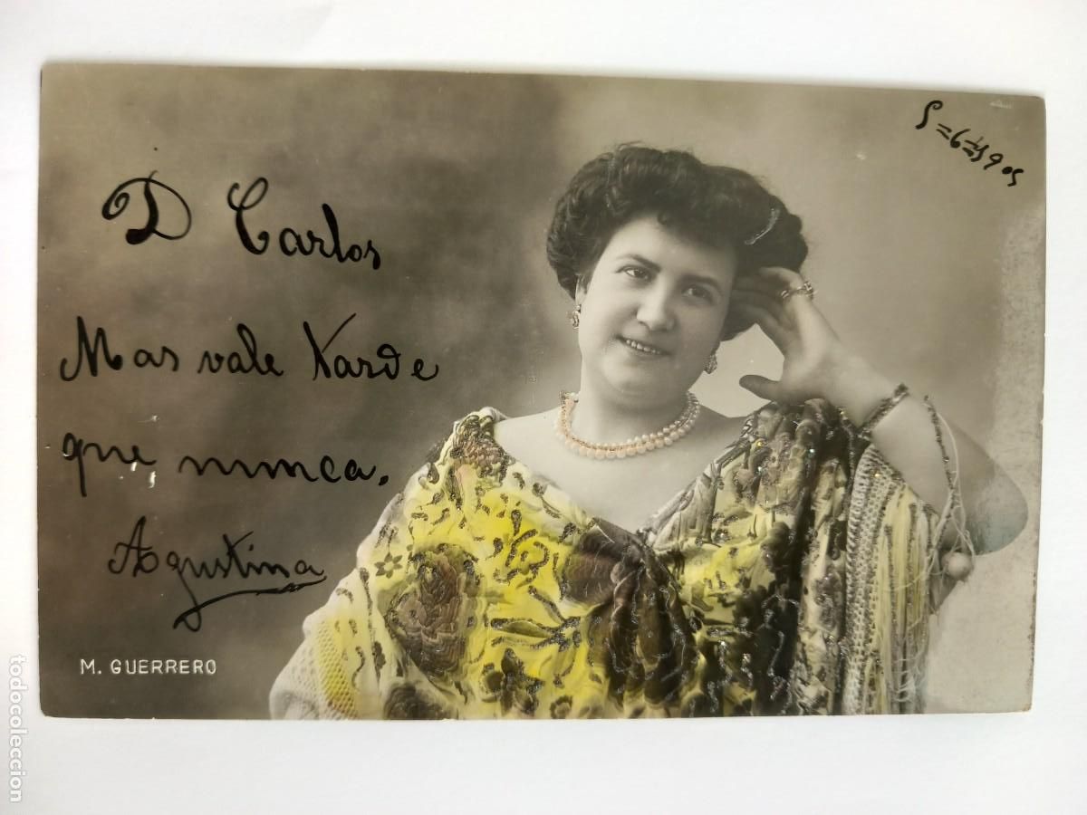 Postais: M. GUERRERO, ARTISTA O CUPLETISTA.