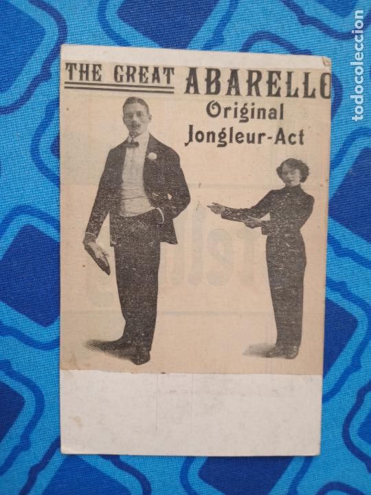 Cartoline: Holanda. Tarjeta compuesta de actor. The Great Abarello. Circa 1910