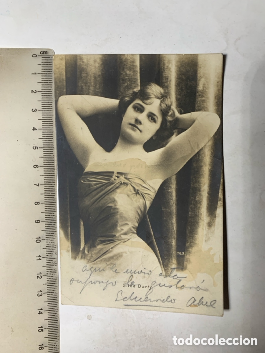 POSTAL. GILDA DARTY. CANTANTE Y ACTRIZ.