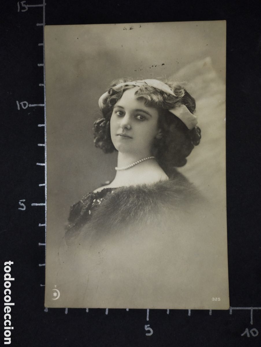 Cartoline: POSTAL ANTIGUA. MUJERES - RETRATO DE DAMA. BLANCO Y NEGRO. 1900 aprox.