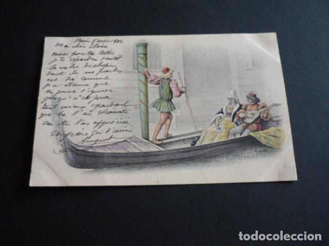 Postais: PAREJA EN GONDOLA VENECIANA POSTAL