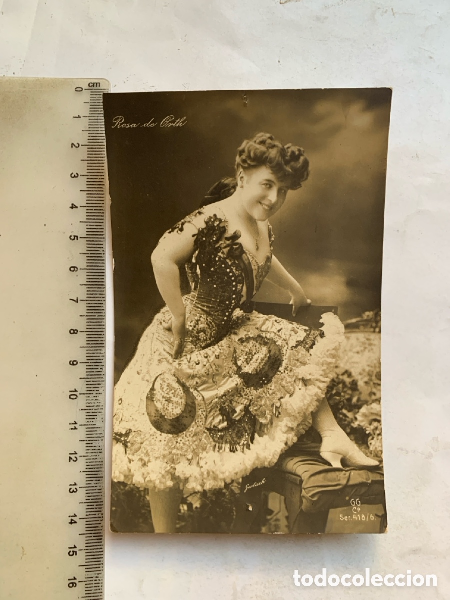 Postcards: POSTAL. ROSA DE ORTH. CANTANTE Y CUPLETISTA. GG. FECHADA, 10 SEPTIEMBRE 1908.