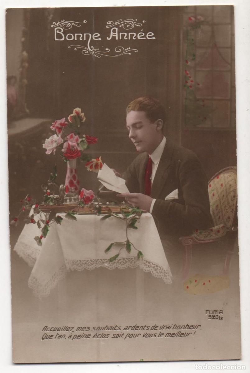 Cartoline: Postal francesa principios del XX- escrita-galante