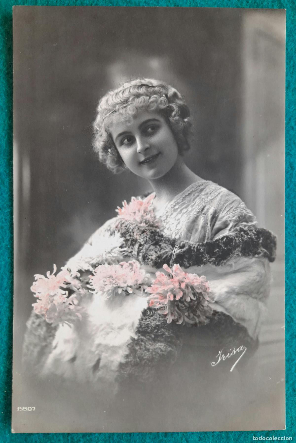 Postais: RW POSTAL ROMANTICA MUJER FLORES PR17