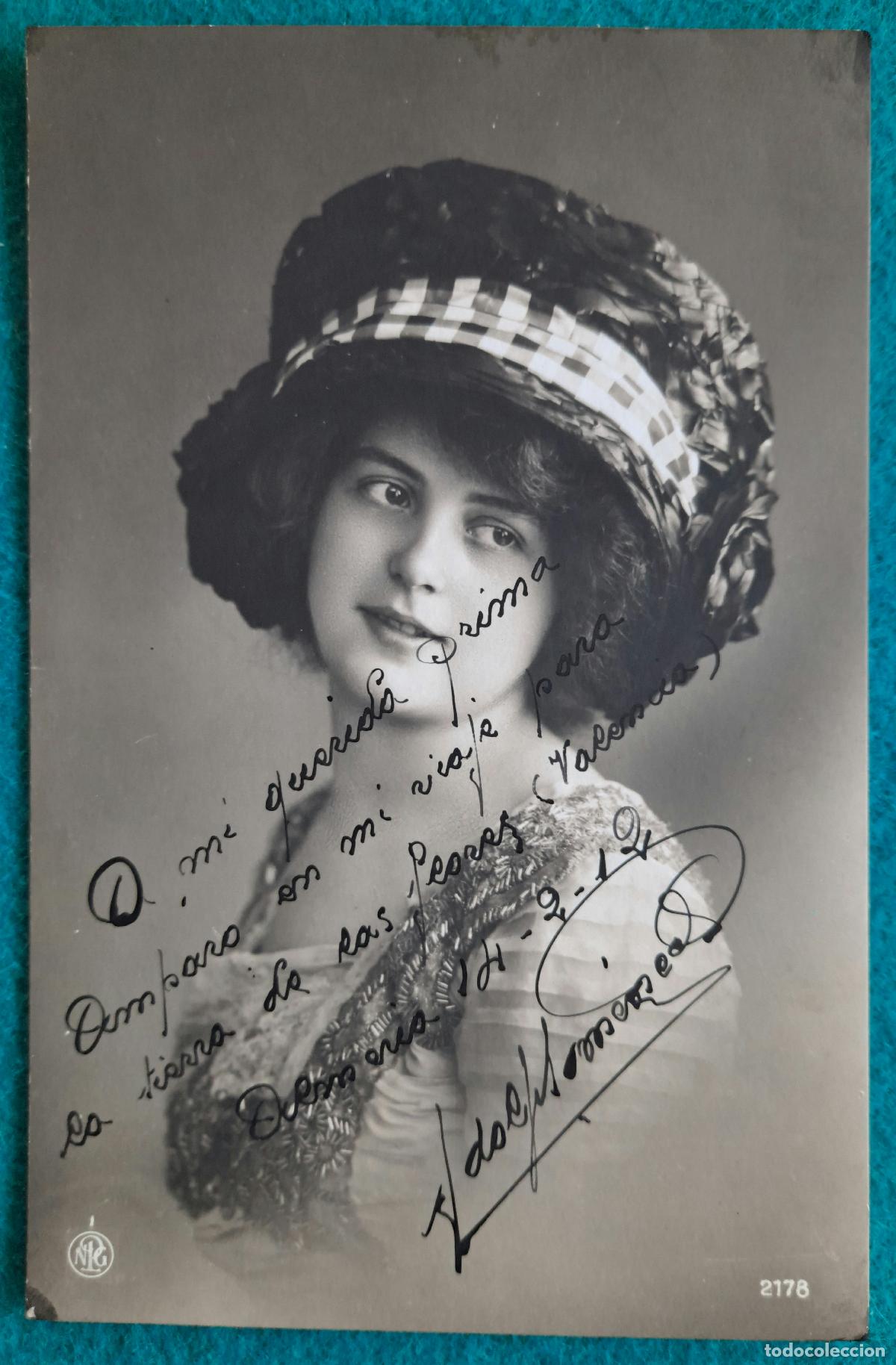 Postais: RW POSTAL ROMANTICA MUJER SOMBRERO PR23